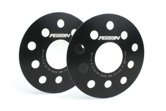 PERPSP-WHL-103BK PERRIN 3mm Wheel Spacers - Subaru WRX / STI 2002+,