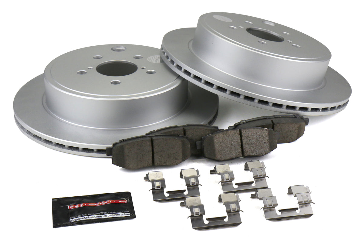 POWCRK5883 Power Stop Z17 Evolution Coated Rear Brake Kit - 2013-2021 FRS / BRZ / 86,