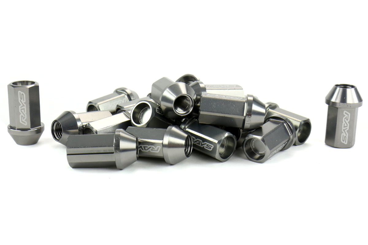 VLKWDURA4212125G Rays Dura-Nut L42 Straight Type lug nuts - 2015+ WRX / 2015+ STI / 2013+ BRZ / 2014+ FORESTER-Gunmetal,