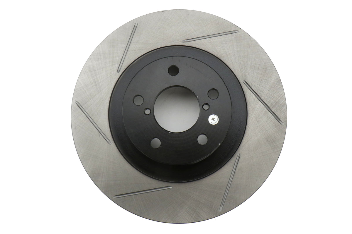STT126.47018S-GRP Stoptech Slotted Front Rotor Pair - Subaru Models Inc. 2002-2008 WRX,