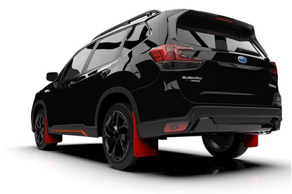 RALMF52-UR-RD/BLK Rally Armor UR Mudflaps - 2019+ Forester-Red Mud Flap with Black Logo,