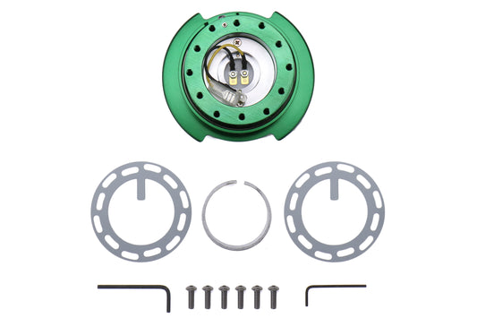 NRGSRK-250GN NRG Generation 2.5 Quick Release Steering Wheel Adaptor : Green Body / Green Ring (SRK-250GN),