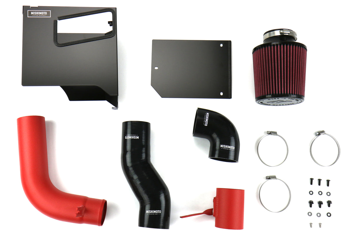 MIMMMAI-WRX-15BWRD Mishimoto Performance Air Intake System - 2015+ WRX-With Box, Wrinkle Red,