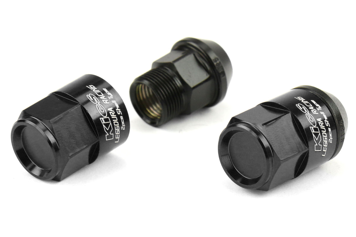 KICWCL3513K Project Kics Leggdura Racing Shell Type Lug Nut 35mm (Closed-End) - 2015+ WRX / 2015+ STI / 2013+ FT86-Black,