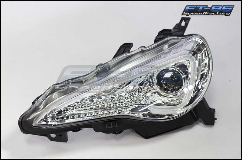 SCDLHP-FRS12-TM Spec-D Projector Headlight with Chrome Housing Boomerang Style Headlight - 2013-2020 FRS / BRZ / 86,