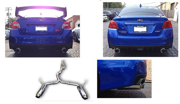 HKS31006-BF001 HKS Hi-Power Cat Back Exhaust System - 2015+ WRX / 2015+ STI,