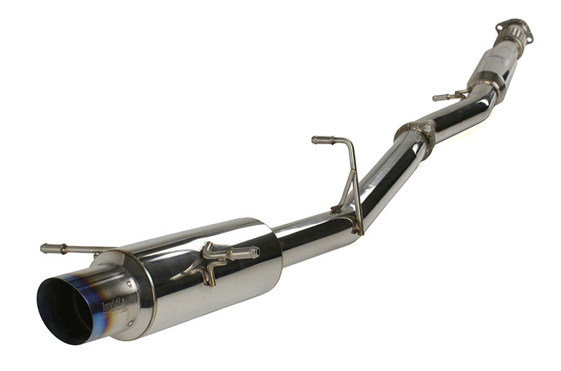 INVHS02SW1GTT Invidia N1 Cat Back Exhaust Titanium Tip - 2002-2007 Subaru WRX/STI,