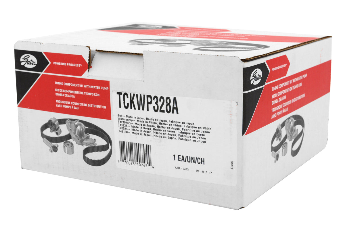 GATTCKWP328A Gates Timing Belt Kit w/ Water Pump - 2002-2003 Subaru WRX,