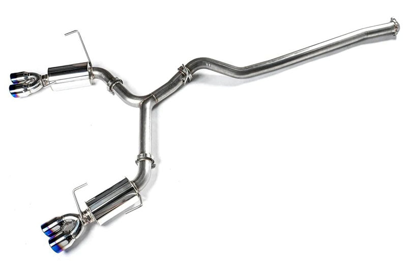 ETS200-60-EXH-008 ETS Cat-Back Exhaust System w/Muffler Non-Resonated Blue Tips - 2022+ Subaru WRX,