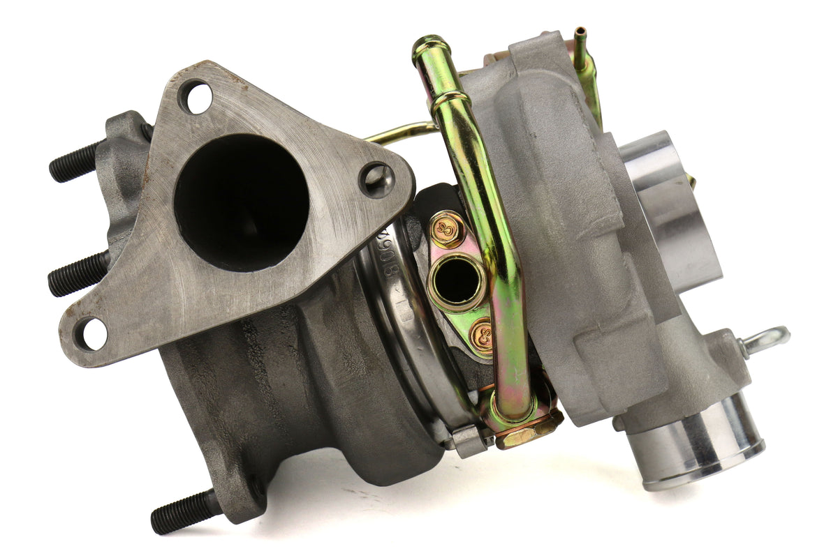 FPT2025050 Forced Performance FP BLUE Turbocharger 58mm 8cm IWG w/ Oil Feed Line - 2002-2007 Subaru WRX / 2004+ Subaru STI,