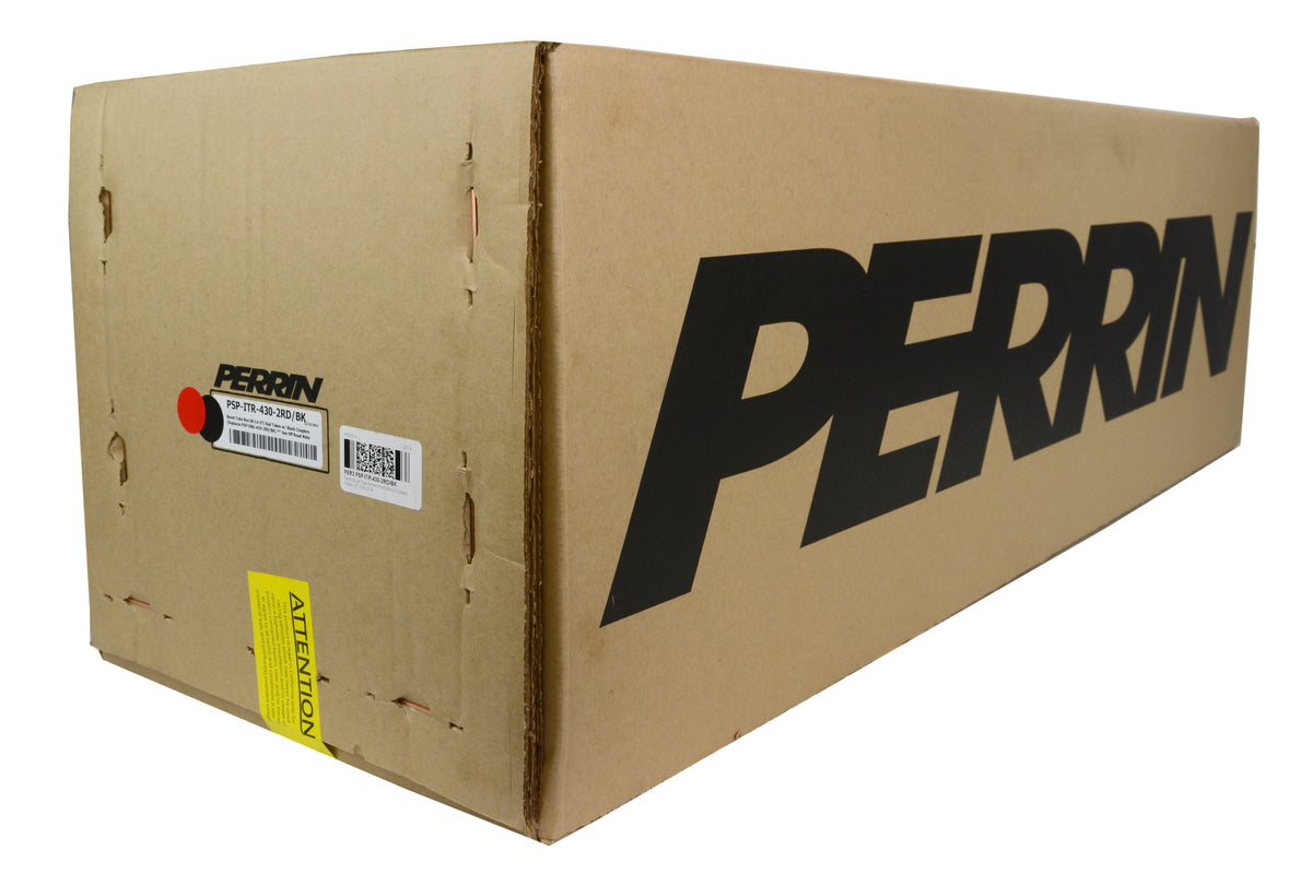 PERPSP-ITR-430-2RD/BK PERRIN Boost Tube Kit Red Piping Black Couplers - 2008-2014 Subaru STI,