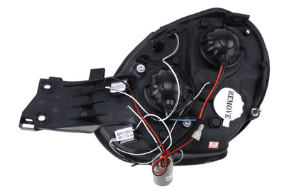 SCDLHP-WRX02JM-TM Spec-D Black Dual Projector Headlights w/ Parking LEDs - 2002-2003 Subaru WRX,