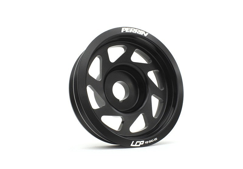 PERPSP-ENG-100BK Perrin Lightweight Crank Pulley - 2015+ STI-Black,