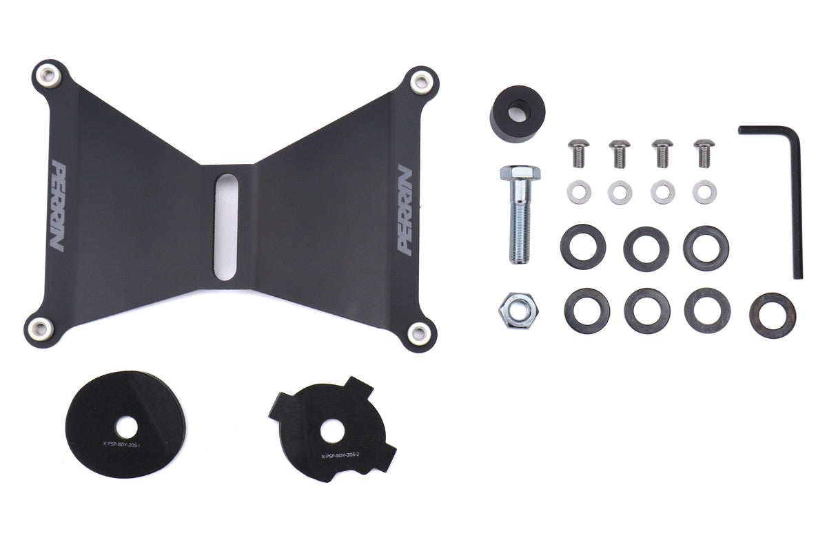 PERPSP-BDY-205F Perrin Front License Plate Relocation Kit For FMIC - 2018+ WRX / STI,