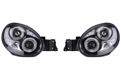 SCDLHP-WRX02JM-TM Spec-D Black Dual Projector Headlights w/ Parking LEDs - 2002-2003 Subaru WRX,