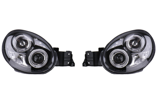 SCDLHP-WRX02JM-TM Spec-D Black Dual Projector Headlights w/ Parking LEDs - 2002-2003 Subaru WRX,