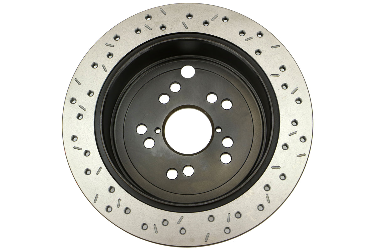 DBB42659XS-10 DBA 4000 Series Cross Drilled and Slotted Rotors (Rear) - 2015+ WRX / 2014+ Forester,
