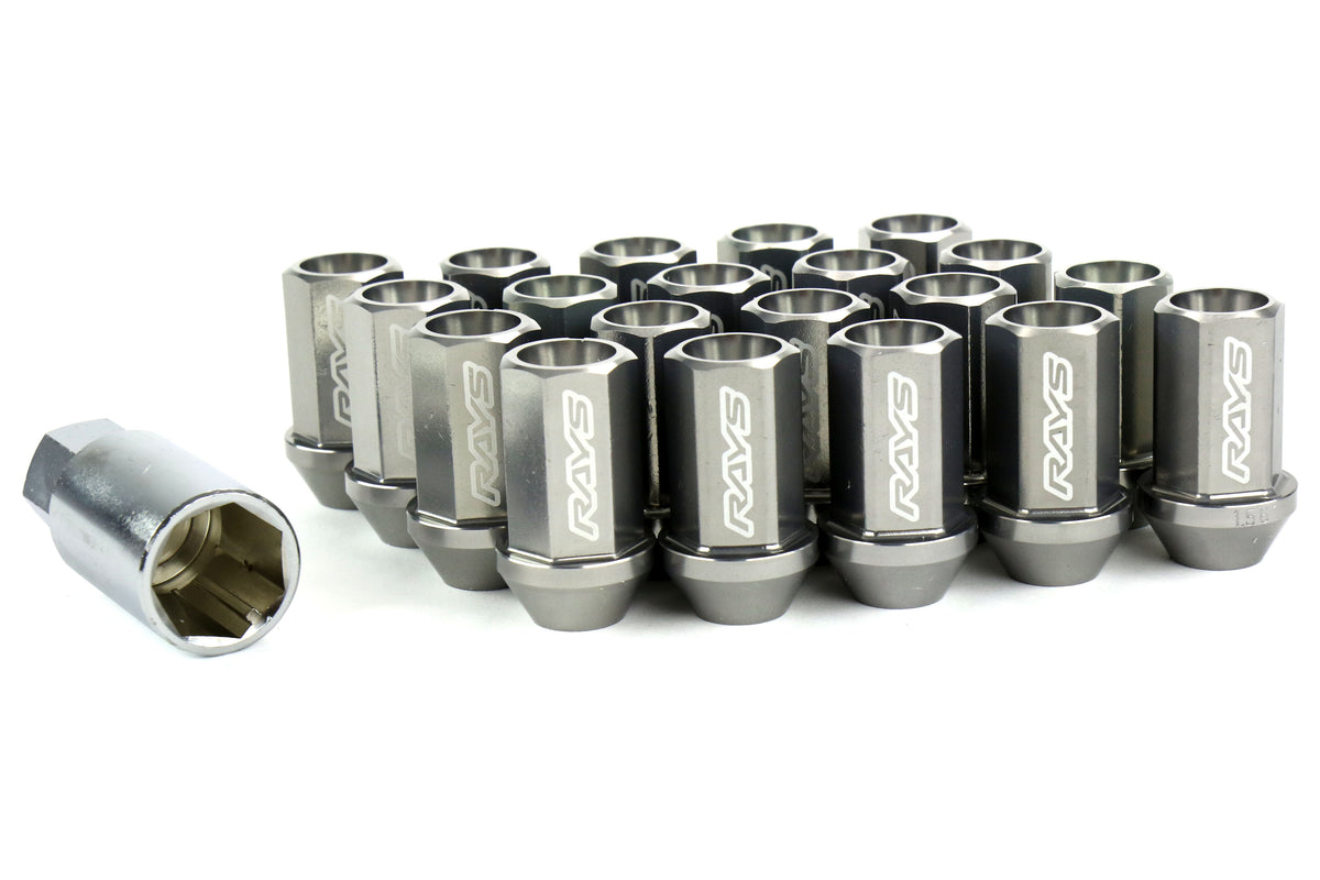 VLKWDURA4212125G Rays Dura-Nut L42 Straight Type lug nuts - 2015+ WRX / 2015+ STI / 2013+ BRZ / 2014+ FORESTER-Gunmetal,
