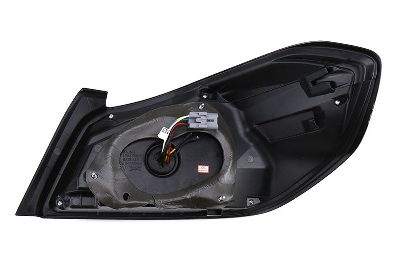 SCDLT-WRX15BKLED-SQ-TM Spec-D Sequential LED Tail Lights - 2015+ WRX / STI-Glossy Black-Clear Lens-Red LED Bar,