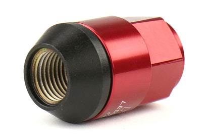 KICWCL3513R Project Kics Leggdura Racing Shell Type Lug Nut 35mm (Closed-End) - 2015+ WRX / 2015+ STI / 2013+ FT86-Red,