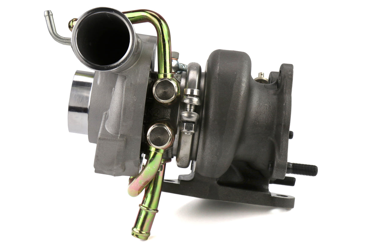 FPT2025054 Forced Performance FP BLUE Turbocharger Subaru STI 58mm 8cm EWG w/ Oil Feed Line - 2002-2007 Subaru WRX / 2004+ Subaru STI,