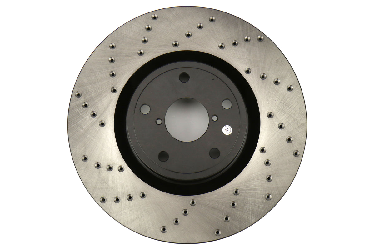 StopTech Drilled and Slotted Sport Rotors (Rear Right) - 2005-2017 Subaru STI