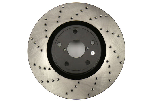 StopTech Drilled and Slotted Sport Rotors (Rear Right) - 2005-2017 Subaru STI