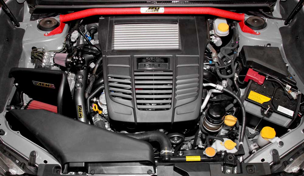 AEM29-0011WR AEM Front Strut Tower Bar - 2015+ WRX / 2015+ STI,