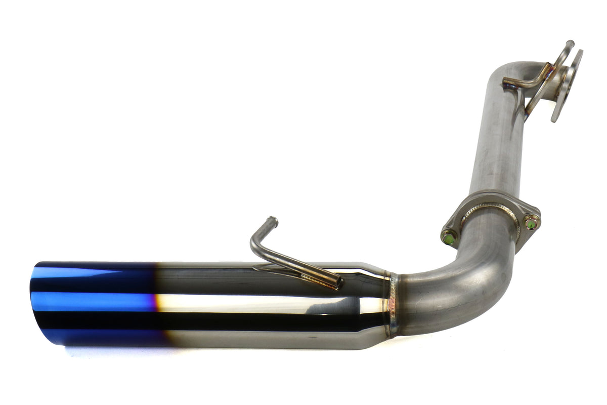 REMRO-TTZN-SL Remark Single-Exit Axleback Exhaust System BOSO Edition Burnt Stainless Steel Tip,