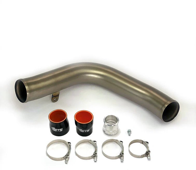 ETS200-60-ICP-021 ETS Titanium Top Mount Charge Pipe Brushed Finish - Subaru WRX 2022+,