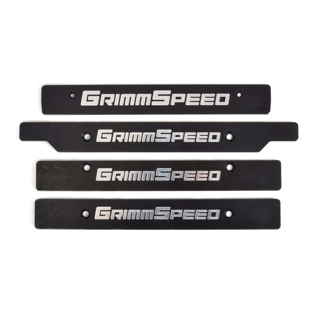GRM094079 GrimmSpeed License Plate Delete Black/Silver - 2006-2014 Subaru WRX / 2006-2014 Subaru STI,