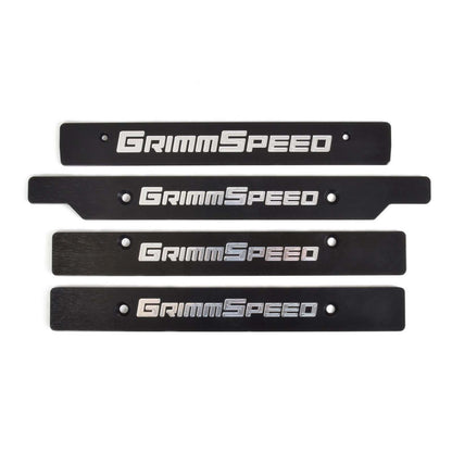 GRM094079 GrimmSpeed License Plate Delete Black/Silver - 2006-2014 Subaru WRX / 2006-2014 Subaru STI,