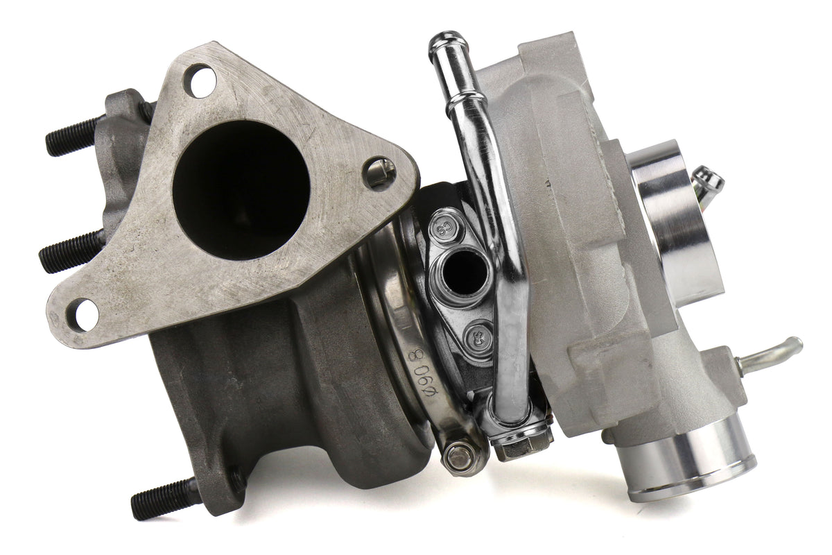FPT2025054 Forced Performance FP BLUE Turbocharger Subaru STI 58mm 8cm EWG w/ Oil Feed Line - 2002-2007 Subaru WRX / 2004+ Subaru STI,