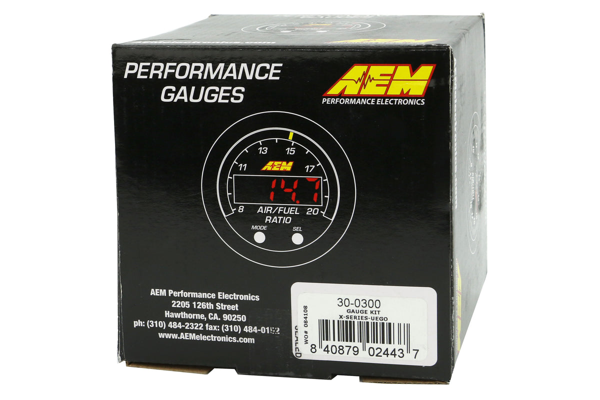 AEI30-0300 AEM X-Series Wideband UEGO Air/Fuel Ratio Controller Gauge - Universal,