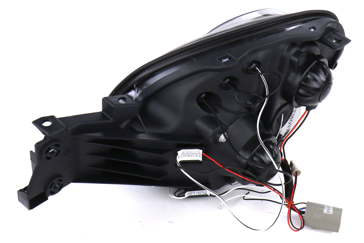 SCDLHP-WRX02JM-TM Spec-D Black Dual Projector Headlights w/ Parking LEDs - 2002-2003 Subaru WRX,