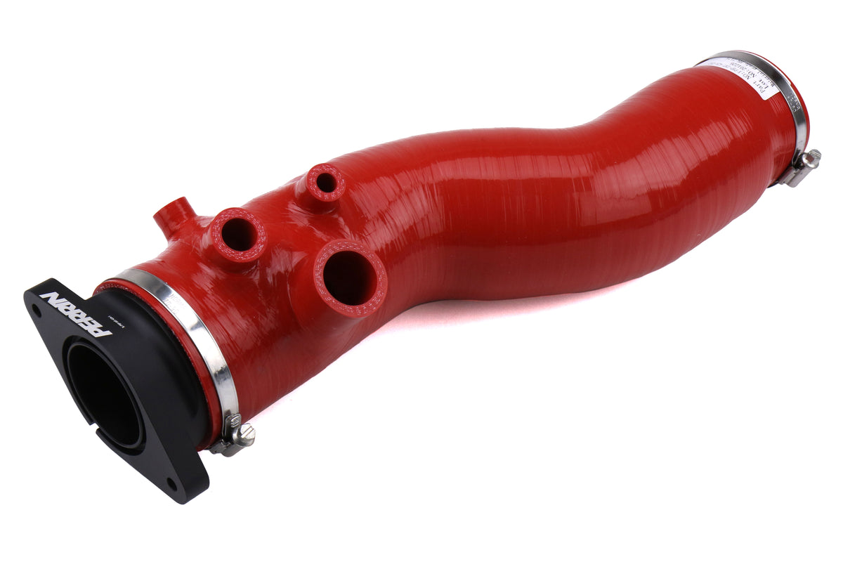 PERPSP-INT-424RD Perrin 3.0" Turbo Inlet Hose With Nozzle - 2015-2018 WRX-Red,
