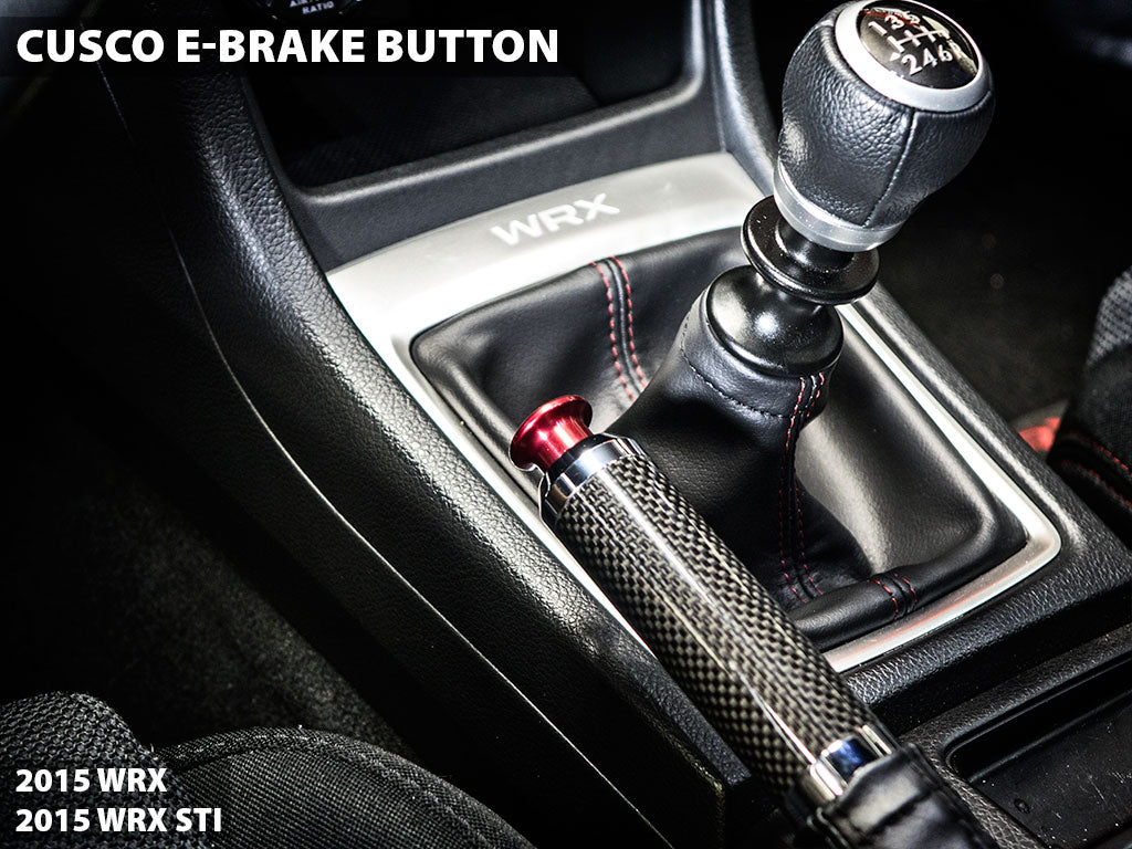 CUS692 014 AR Cusco E-Brake Replacement Button (red, blue, silver) - 2015+ WRX / 2015+ STI-Red,