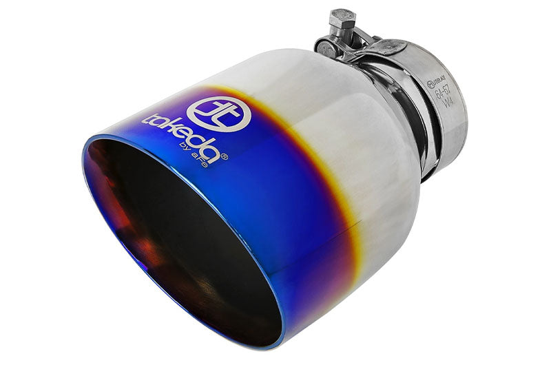 Advanced Flow Engineering Takeda 2-1/2 IN 304 Stainless Steel Cat-Back Exhaust System w/Blue Flame Tip H4-2.0L - 2013-2016 Scion FR-S / 2013-2020 Subaru BRZ / 2017-2019 Toyota 86