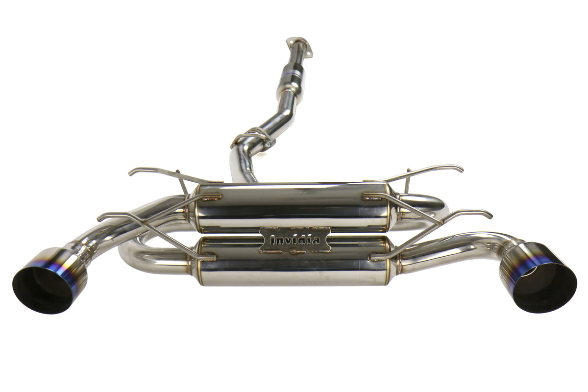 INVHS12SST7GM1ST Invidia Gemini (R400) Dual Tip Exhaust - 2013+ FR-S / BRZ / 86-Titanium Tips,