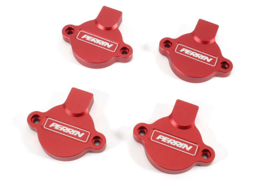 PERPSP-ENG-172RD PERRIN Performance Red Cam Solenoid Covers - Subaru WRX 2015+,