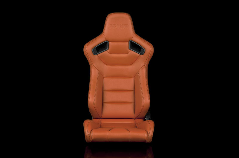 BRMBRR1-BTBS Braum Elite Series Sport Seats - British Tan Leatherette Pair - Universal,