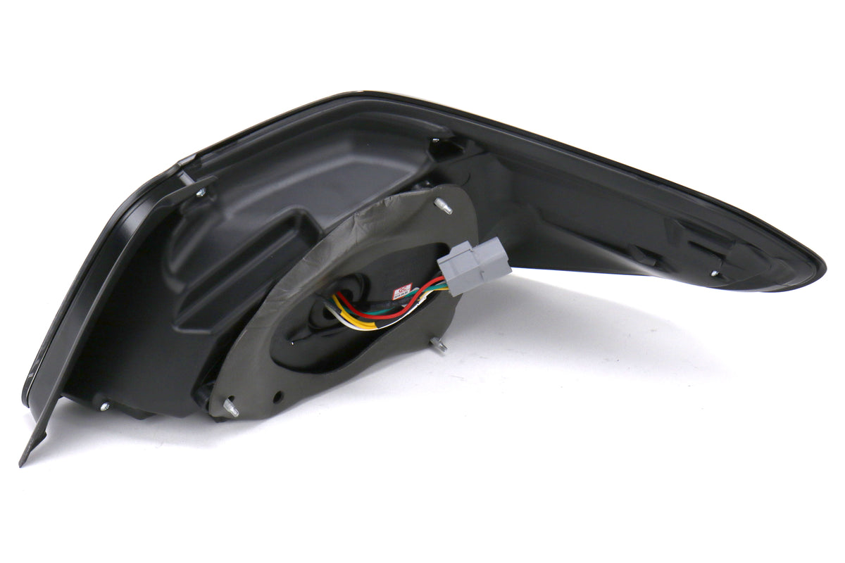 SCDLT-WRX15JMLED-SQ-TM Spec-D Sequential LED Tail Lights - 2015+ WRX / STI-Glossy Black-Clear Lens-White LED Bar,
