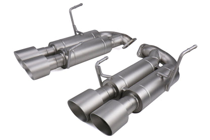 CPESBAE00002T CP-E Austenite Axle Back Quad Mufflers 4in Titan Tips - 2015+ WRX / STI,