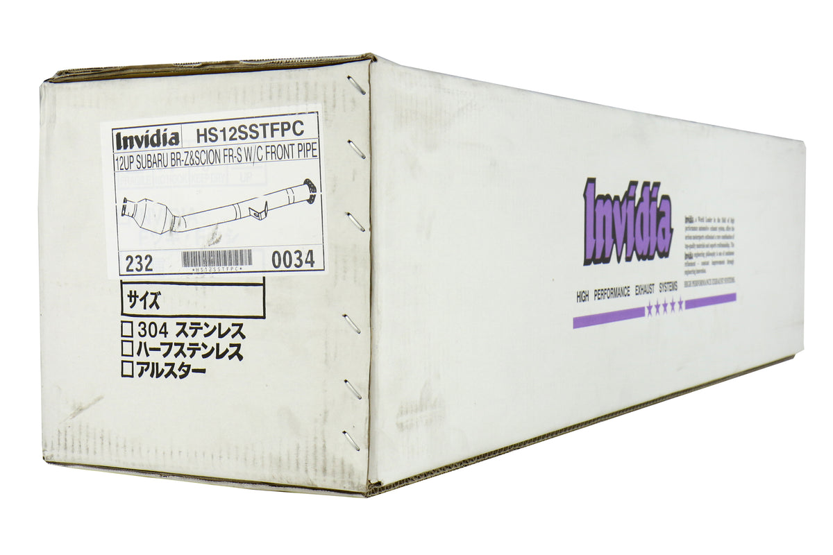 INVHS12SSTFPC Invidia Catted Front Pipe - 2013+ FT86,
