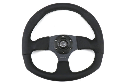 NRGRST-009R NRG 320mm Sport Leather Steering Wheel Oval - Universal,