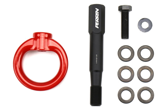 PERPSP-BDY-232RD PERRIN Front Tow Hook - 2015-2017 WRX / STI-Red,
