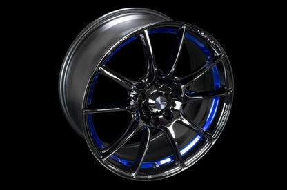 WedsSport SA-25R Blue Light Chrome II 18x9.5 +38mm 5x114.3 (Single Wheel) - 2015-2024 Subaru WRX / 2015-2021 STI / 2019-2024 Forester