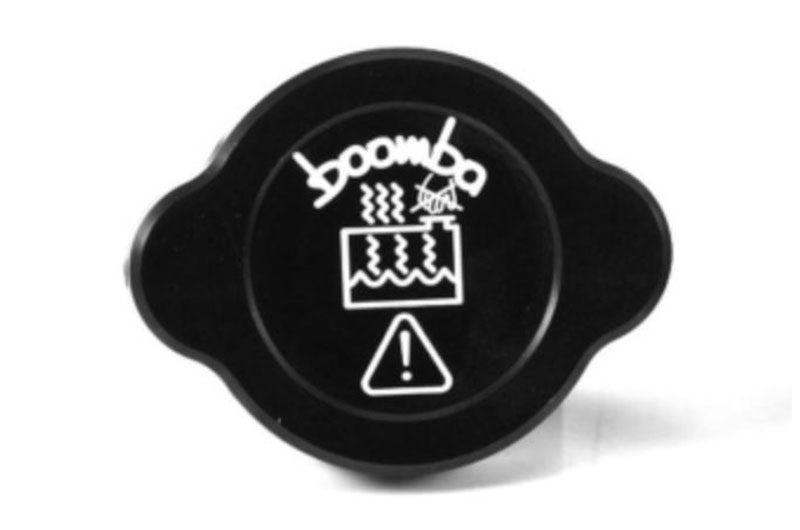 BBA031020110100 Boomba Racing Radiator Reservoir Cover Cap Black - 2015+ Subaru WRX/ STI,