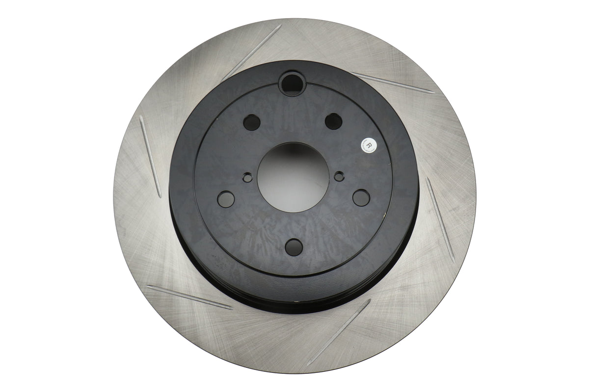 STT126.47030SR Stoptech Slotted Rear Right Rotor Single - 2008-2017 Subaru STI,