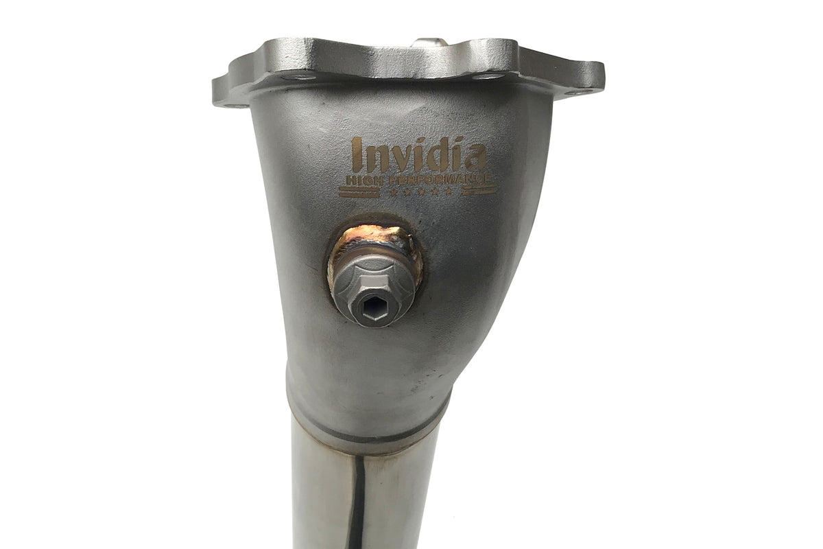 INVHS08SW1DOCB Invidia Catted Downpipe Divorced Wastegate With 2 Bungs - 2008-2014 Subaru WRX / 2008-2021 Subaru STI,